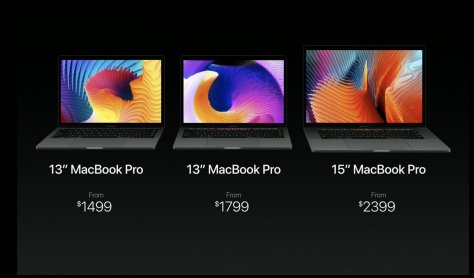 Late 2016 MacBook lineup as of October, 2016.